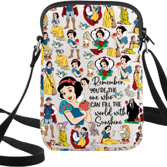 Handbags - Princess Crossbody Bag Water Resistant Women's Compact Shoulder Purse